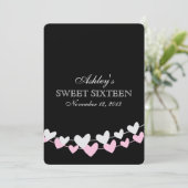 Roze en Wit Snoepje Zestien van de Koorden van het Kaart (Staand voorkant)