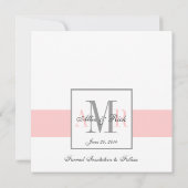 Roze en Wit sparen de Aankondiging van het huwelij (Achterkant)