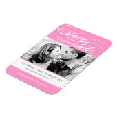 Roze en Wit sparen de Magneten van de Datum (Linkerzijde)