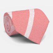 Roze en wit stropdas (Opgerold)