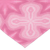 Roze en wit tafelkleed (Gekanteld)