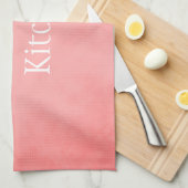 Roze en Wit Theedoek (Quarter Fold)