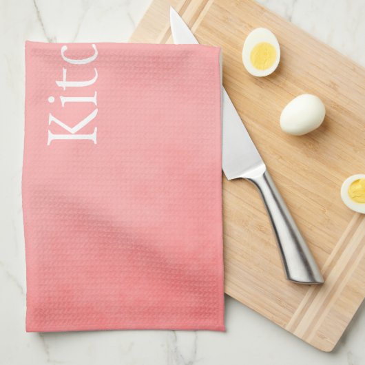  Roze en Wit Theedoek (Quarter Fold)