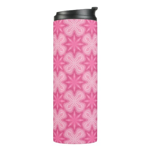 Roze en wit thermosbeker (Gedraaid links)