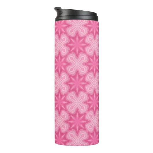 Roze en wit thermosbeker (Geroteerd rechts)