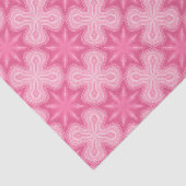 Roze en wit tissuepapier (Detail)