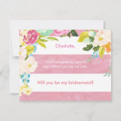 Roze en wit worden mijn briefkaart (Achterkant)