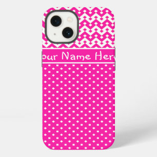 Roze en witte aangepaste iPhone 6 hoesje iPhone 13 Hoesje