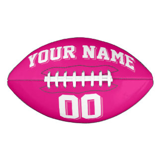 ROZE EN WITTE aangepaste voetbal American Football