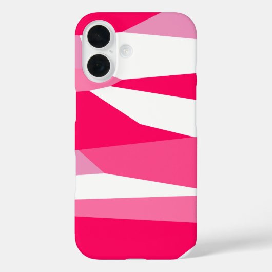 roze en witte abstracte Case-Mate iPhone case (Achterkant)