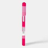 roze en witte abstracte Case-Mate iPhone case (Achterkant / Rechts)