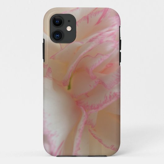 Roze en witte anjer iPhone 5 Hoesje (Achterkant)