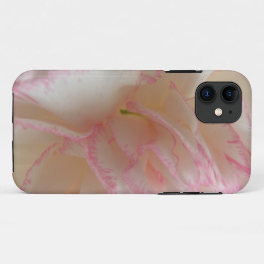 Roze en witte anjer iPhone 5 Hoesje (Achterkant (horizontaal))