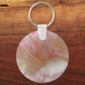 Roze en Witte Anjer Sleutelhanger (Voorkant)