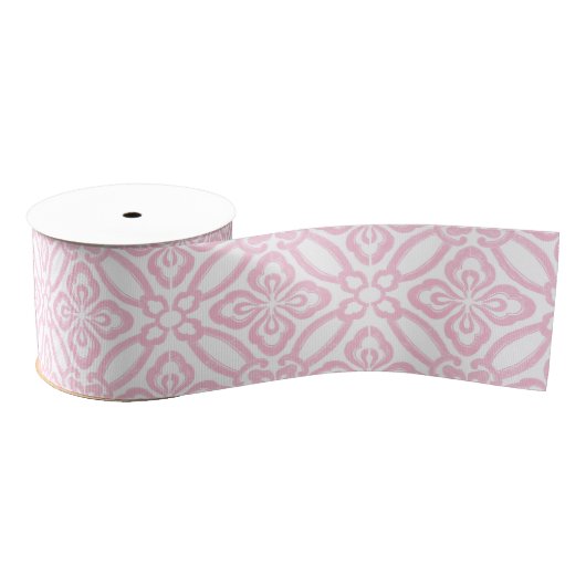 roze en witte Antiek Tegel matching Grosgrain Lint (Spoel)