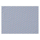 Roze en witte appelbloesem op lichtblauw tafelkleed (Voorkant (Horizontaal))