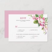 Roze en Witte Appelbloesem RSVP (Voorkant / Achterkant)