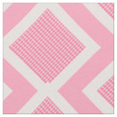 Roze en witte Argyle Print Chevron stof (Close Up)