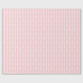 Roze en witte  Art Deco Fan Pattern Cadeaupapier (Vlak)