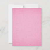 Roze en witte Baby Blokken Uitnodiging van Meisjes (Achterkant)