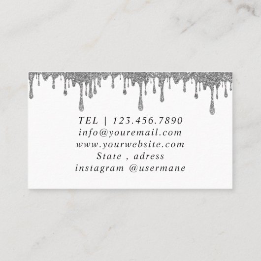 Roze en witte ballonnen Modern Visitekaartje (Achterkant)