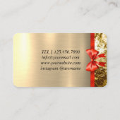 Roze en witte ballonnen Modern Visitekaartje (Achterkant)