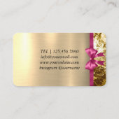 Roze en witte ballonnen Modern Visitekaartje (Achterkant)