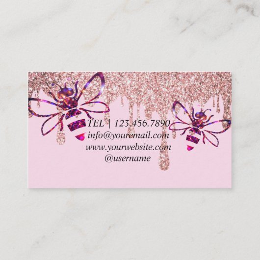 Roze en witte ballonnen Modern Visitekaartje (Achterkant)