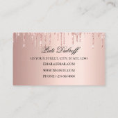 Roze en witte ballonnen Modern Visitekaartje (Achterkant)