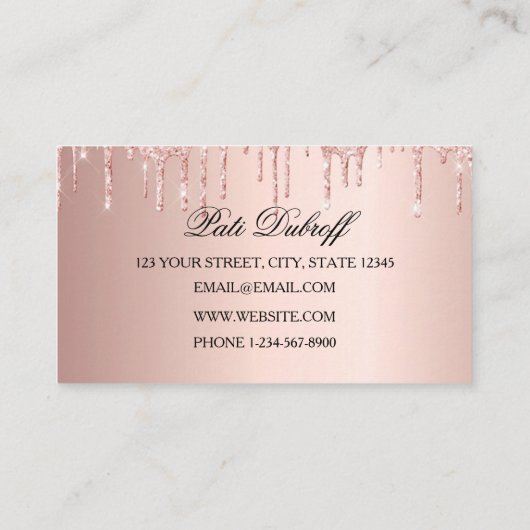 Roze en witte ballonnen Modern Visitekaartje (Achterkant)