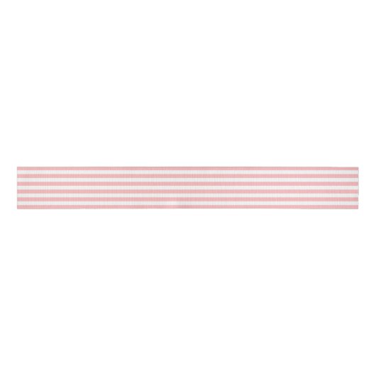 Roze en witte band patroon grosgrain lint (Voorkant)