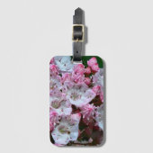 Roze en witte bergLaurel Flowers Bagagelabel (Voorkant (verticaal))