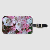 Roze en witte bergLaurel Flowers Bagagelabel (Voorkant (horizontaal))