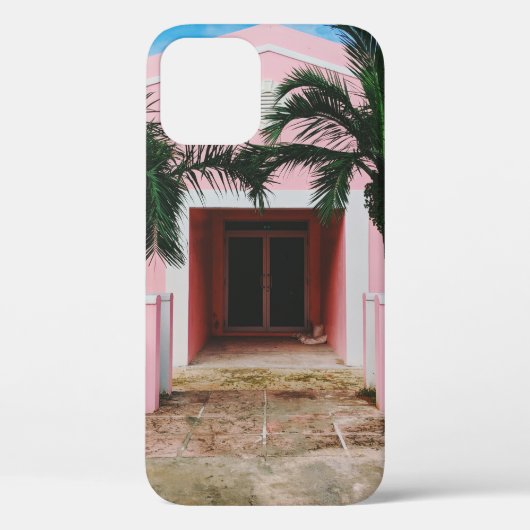 Roze en witte betonnen stal nabij groene bomen en Case-Mate iPhone case (Achterkant)