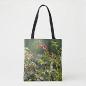 Roze en witte bloedingen tote bag (Voorkant)