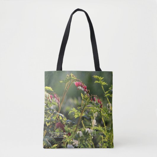 Roze en witte bloedingen tote bag (Voorkant)