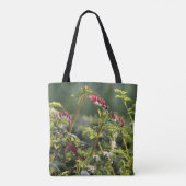 Roze en witte bloedingen tote bag (Achterkant)
