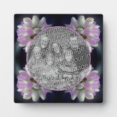 Roze en witte bloem Creëer Uw eigen foto Fotoplaat (Voorkant)