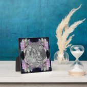 Roze en witte bloem Creëer Uw eigen foto Fotoplaat (Insitu)