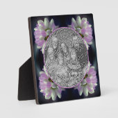 Roze en witte bloem Creëer Uw eigen foto Fotoplaat (Voorkant)