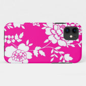 Roze en witte bloem design iPhone 5 hoesje (Achterkant (horizontaal))