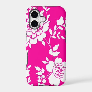Roze en witte bloem design iPhone 5 hoesje