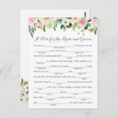 Roze en Witte Bloem Huwelijksadvies Kaarten (Voorkant / Achterkant)