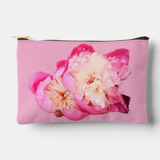 Roze en witte bloemen etui (Voorkant)