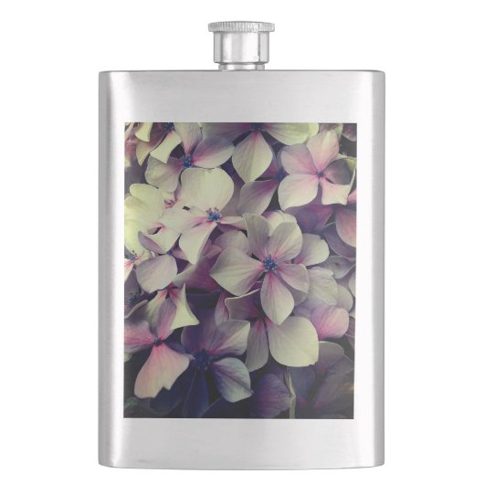Roze en witte bloemen flacon (Voorkant)
