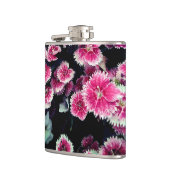 Roze en witte bloemen heupfles (Links)
