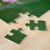 Roze en witte bloemen legpuzzel (Zijkant)