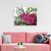 Roze en witte bloemen - Martha's wijngaard Canvas Afdruk (Insitu (Woonkamer))