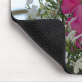 Roze en witte bloemen - Martha's wijngaard Muismat (Hoek)