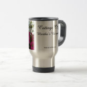 Roze en witte bloemen - Martha's wijngaard Reisbeker (Voorkant rechts)